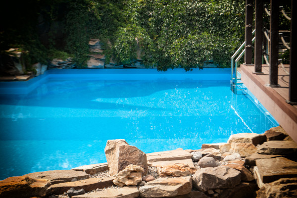filling, testing, handover to client of their backyard oasis