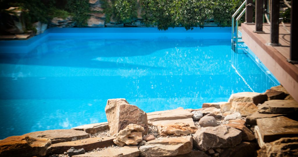 filling, testing, handover to client of their backyard oasis